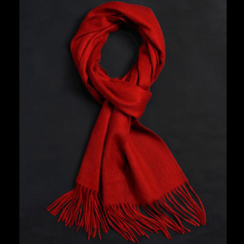 Pure Cashmere Scarves Royal Red Women Winter Scarf